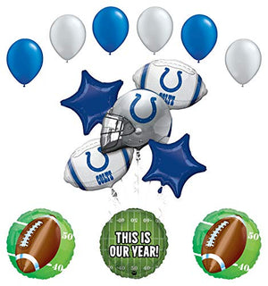 Mayflower Products Indianapolis Colts Football Party Supplies This is Our Year Balloon Bouquet Decoration