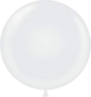 60 inch White Giant Latex Balloon - Qty 2
