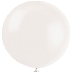 72" White Latex Balloon