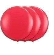 36 Inch Giant Round Red Latex Balloons by TUFTEX (Premium Helium Quality) Pkg/3