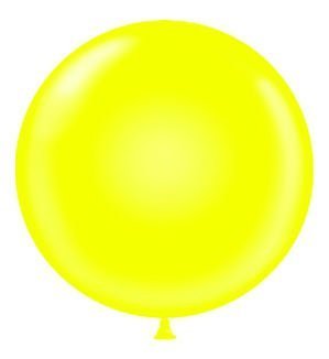 60" Yellow Latex Balloon