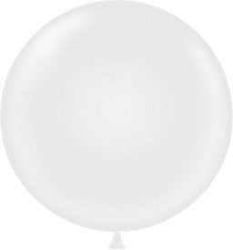 36 Inch Giant Round White Latex Balloons (Premium Helium Quality) Pkg/10 by TUFTEX