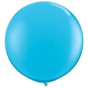 36 Inch Giant Round Turquoise Latex Balloons by TUFTEX (Premium Helium Quality) Pkg/3
