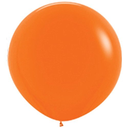 36 Inch Giant Round Orange Latex Balloons (Premium Helium Quality) Pkg/10 by TUFTEX