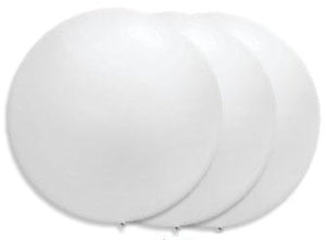 36 Inch Giant White Latex Balloons by TUFTEX (Premium Helium Quality) Pkg/3