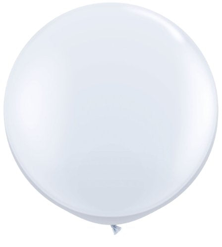 72 inch White Giant Latex Balloon - Qty 1