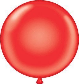 36 Inch Giant Round Red Latex Balloons (Premium Helium Quality) Pkg/10 by TUFTEX
