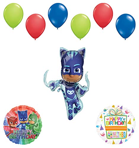 Mayflower Products PJ Masks Catboy Birthday Party Supplies Balloon Bouquet Decorations