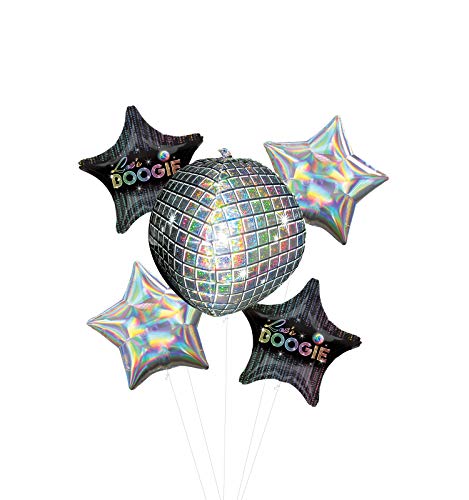Let's Boogie 70's Disco Dance Party Supplies Balloon Bouquet Decorations