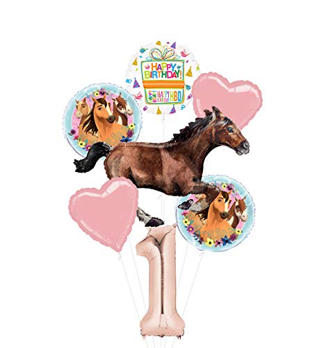 Mayflower Products Spirit Riding Free Party Supplies 1st Birthday Galloping Horse Balloon Bouquet Decorations