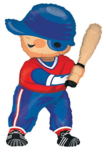 Baseball Player Dude 46 inch Foil Balloon