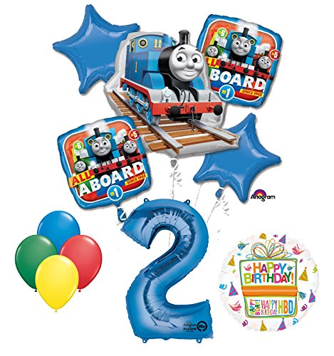 The Ultimate Thomas the Train Engine 2nd Birthday Party Supplies and Balloon Decorations