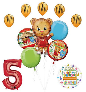 The Ultimate Daniel Tiger Neighborhood 5th Birthday Party Supplies and Balloon Decorations