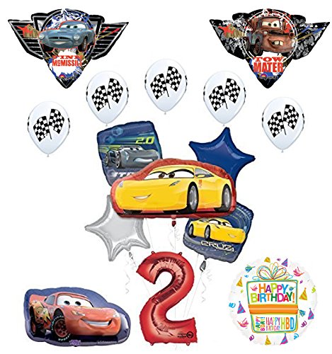 Disney Pixar Cars "3" 2nd Birthday Party Supplies