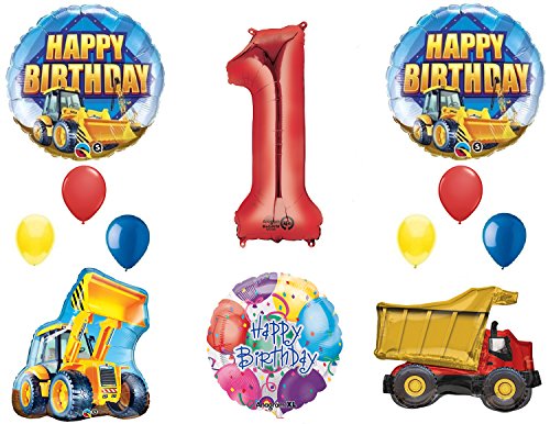 The Ultimate Construction 1st Birthday Party Supplies and Balloon Decorations