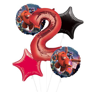 Mayflower Products Big Hero 6 Party Supplies 2nd Birthday Balloon Bouquet Decorations
