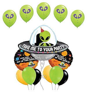 Space Alien Birthday Party Supplies Balloon Bouquet Decorations