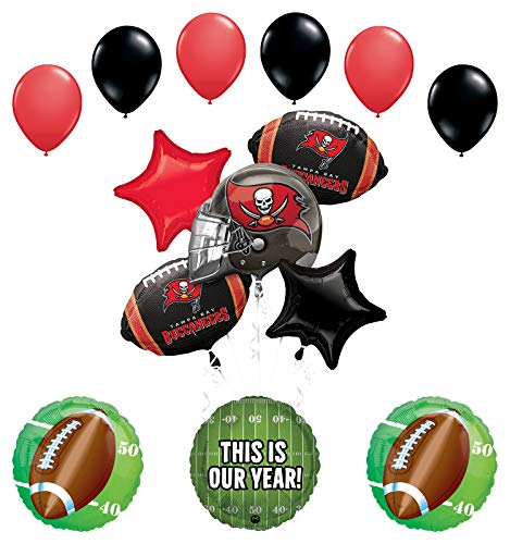 Mayflower Products Tampa Bay Buccaneers Football Party Supplies This is Our Year Balloon Bouquet Decoration
