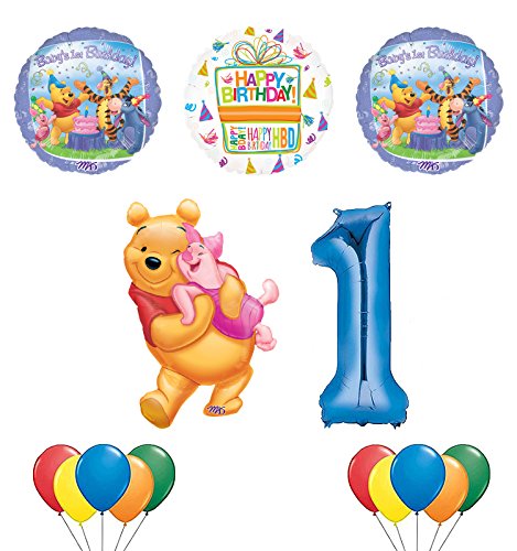 Winnie the Pooh, Piglet and Friends 1st Birthday Party Supplies