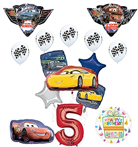 Disney Pixar Cars "3" 5th Birthday Party Supplies