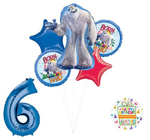 Smallfoot 6th Birthday Balloon Bouquet Decorations and Party Supplies
