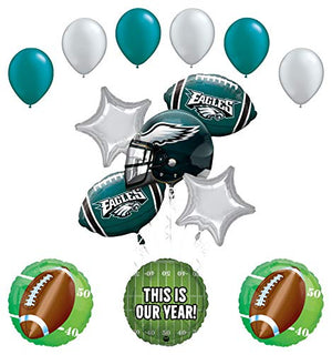 Mayflower Products Philadelphia Eagles Football Party Supplies This is Our Year Balloon Bouquet Decoration
