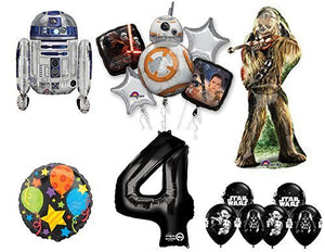 The Ultimate Star Wars 4th Birthday Party Supplies and Balloon decorations