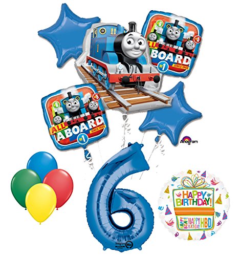 The Ultimate Thomas the Train Engine 6th Birthday Party Supplies and Balloon Decorations