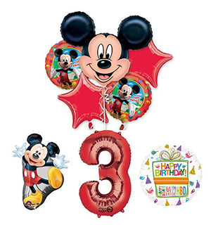 The Ultimate Mickey Mouse 3rd Birthday Party Supplies and Balloon Decorations