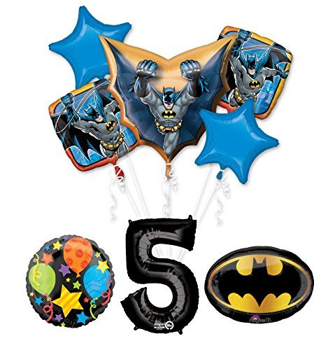 The Ultimate Batman 5th Birthday Party Supplies and Balloon Decorations