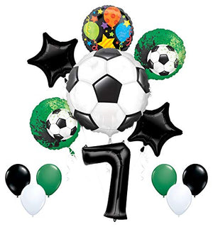 Mayflower Products Soccer Party Supplies 7th Birthday Goal Getter Balloon Bouquet Decorations