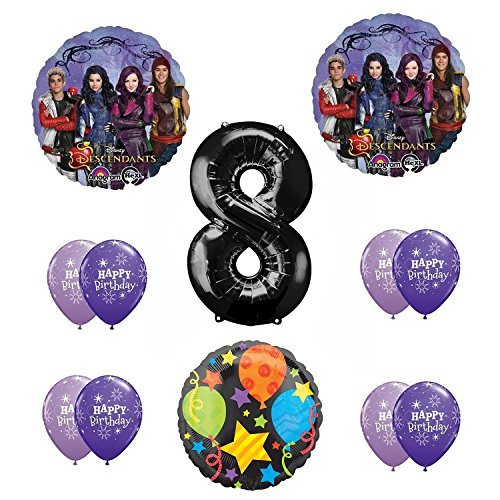 Disney The Descendants 8th Happy Birthday Party supplies Balloon Decoration Kit