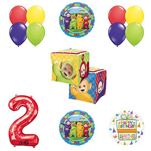 Teletubbies 2nd birthday CUBZ Balloon Birthday Party supplies and Decorations