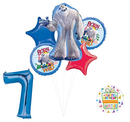 Smallfoot 7th Birthday Balloon Bouquet Decorations and Party Supplies