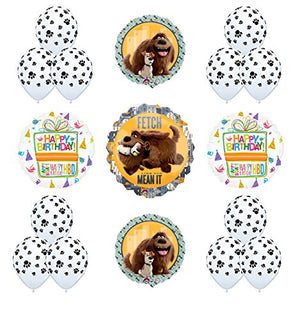 17pc The Secret Life of Pets "Fetch Like You Mean It" Birthday Party Balloon Decorations