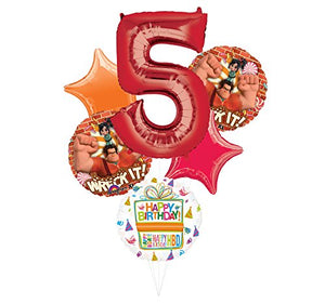 Wreck It Ralph Party Supplies 5th Birthday Balloon Bouquet Decorations