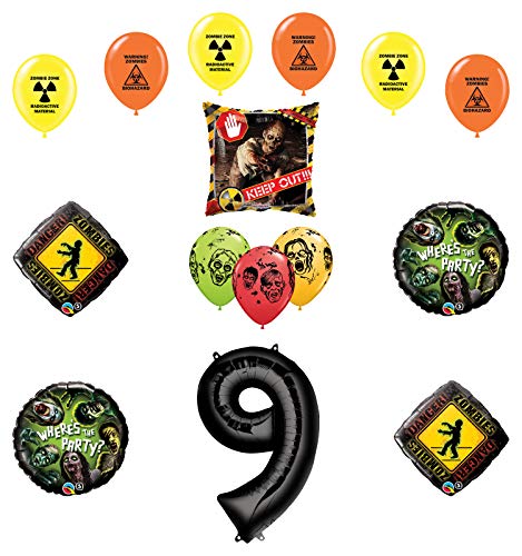 Mayflower Products Zombies Party Supplies 9th Birthday The Walking Dead Balloon Bouquet Decorations