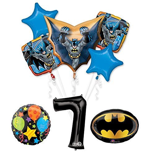 The Ultimate Batman 7th Birthday Party Supplies and Balloon Decorations