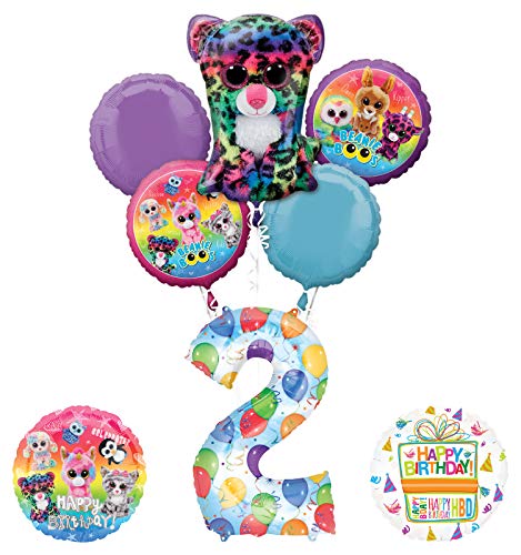 Mayflower Products Beanie Boos 2nd Birthday Party Supplies Balloon Bouquet Decoration