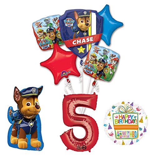 The Ultimate Paw Patrol 5th Birthday Party Supplies and Balloon Decorations