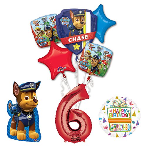 The Ultimate Paw Patrol 6th Birthday Party Supplies and Balloon Decorations
