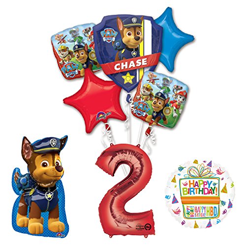 The Ultimate Paw Patrol 2nd Birthday Party Supplies and Balloon Decorations