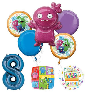 Mayflower Products Ugly Dolls Party Supplies 8th Birthday Balloon Bouquet Decorations