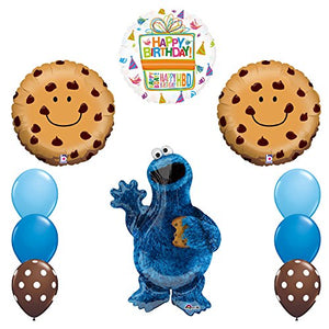 NEW! Sesame Street Cookie Monsters Birthday party supplies and Balloon Decorations
