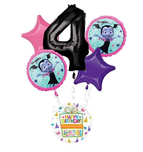 Mayflower Products Vampirina 4th Birthday Party Supplies Balloon Bouquet Decorations