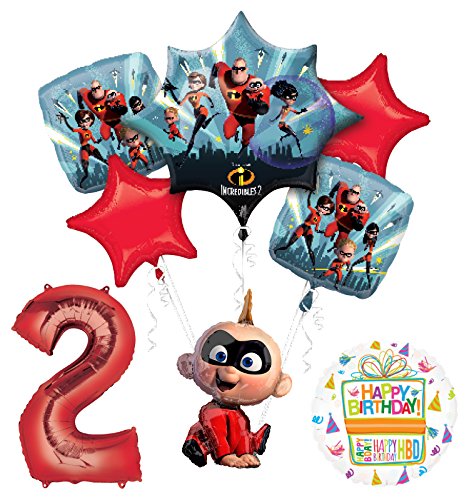 Mayflower Products Incredibles Jack Jack party supplies 2nd Birthday Balloon Bouquet Decorations
