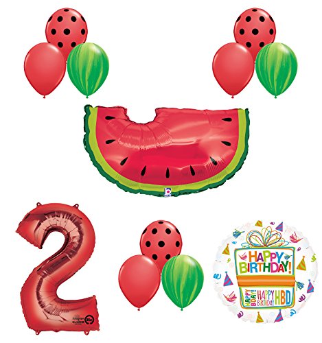 Watermelon Picnic Second 2nd Birthday Party Supplies and Balloons Decoration