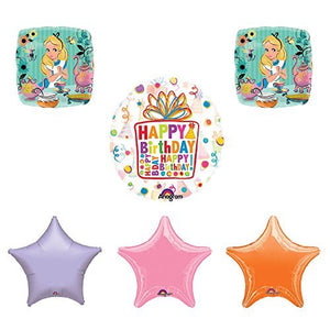ALICE IN WONDERLAND Tea Party Birthday Balloons Decoration Supplies