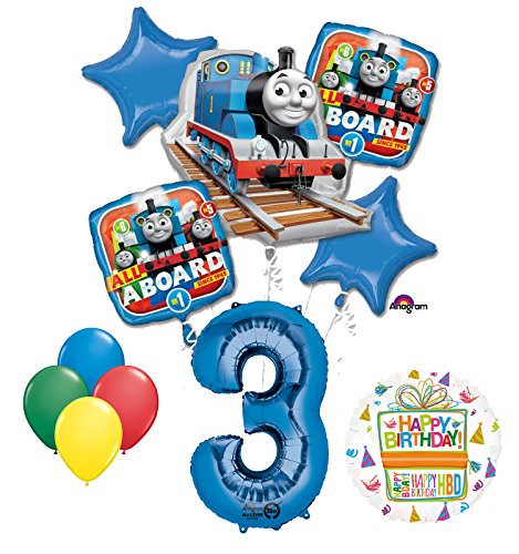 The Ultimate Thomas the Train Engine 3rd Birthday Party Supplies and Balloon Decorations