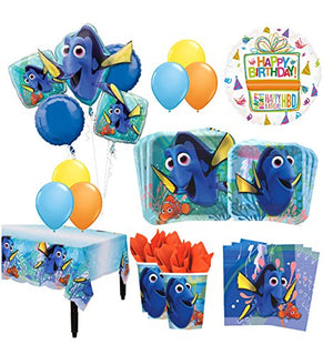 The Ultimate 8 Guest 53pc Finding Dory Birthday Party Supplies and Balloon Decoration Kit